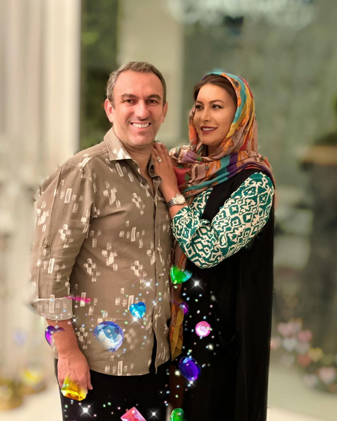 فریبا نادری و همسرش